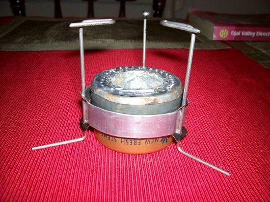 Can-Top Alcohol Stove with Stand