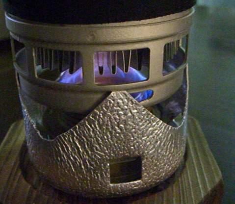 Trangia pot holder with Jetboil cup 2