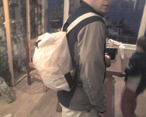carrying backpack