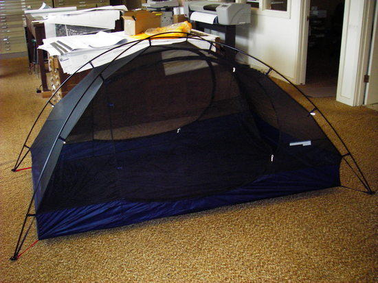 The tent body right out of the box.