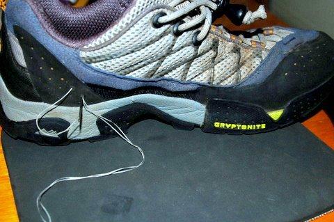 Gaiters sewing loop