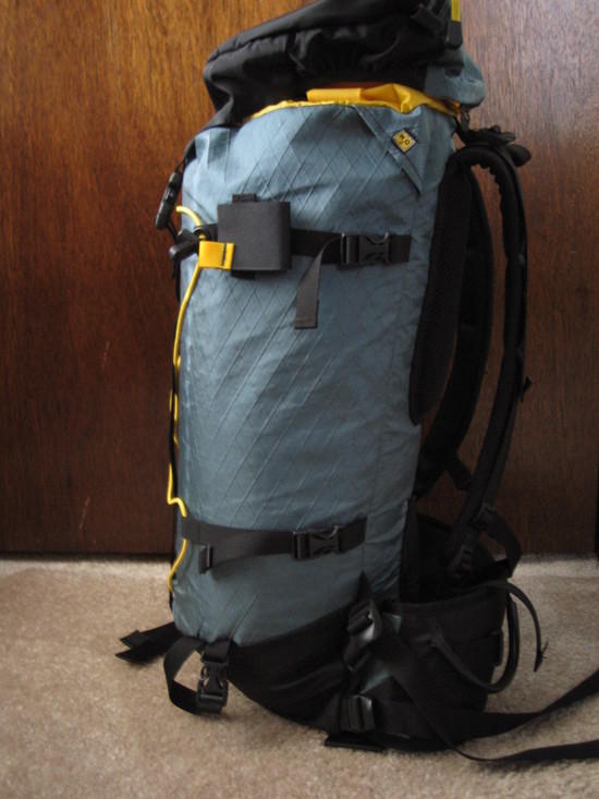 side picture of my pack