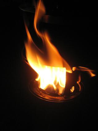 stove burning