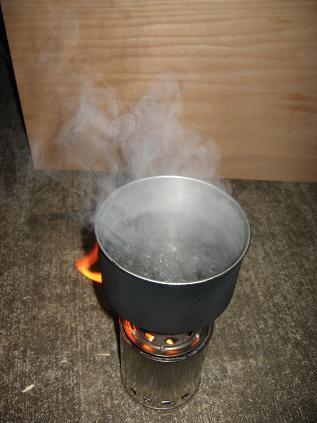 Boiling water