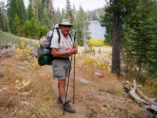 Heading north on the PCT - South of Barker Pass - October 2006