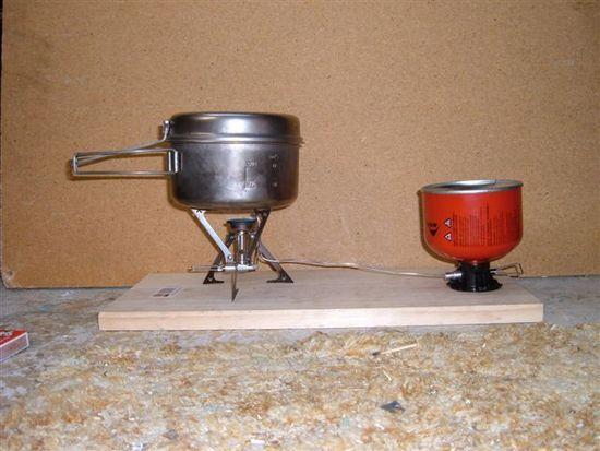 100g stove in use