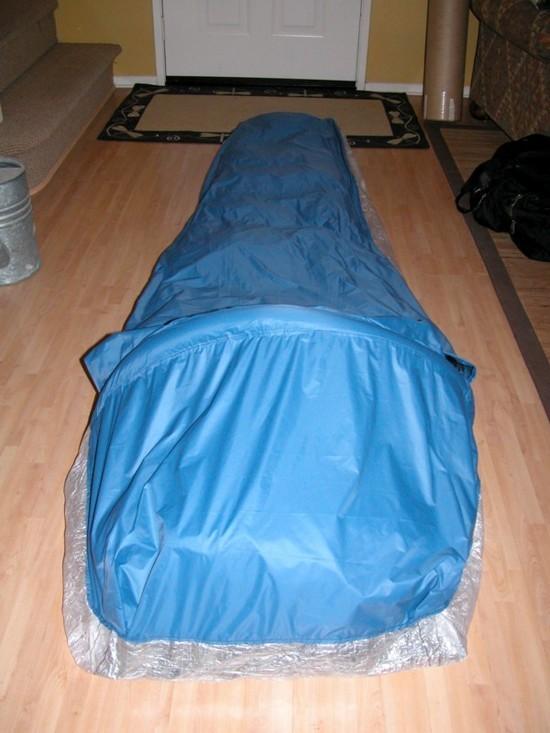 End view of new bivy
