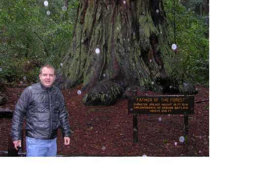 Me, with the "father of the forest"