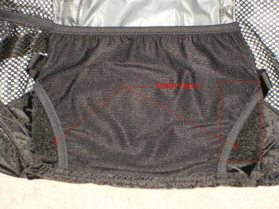 Backpanel with new velcro attachments