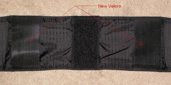 Belt with new velcro attachments