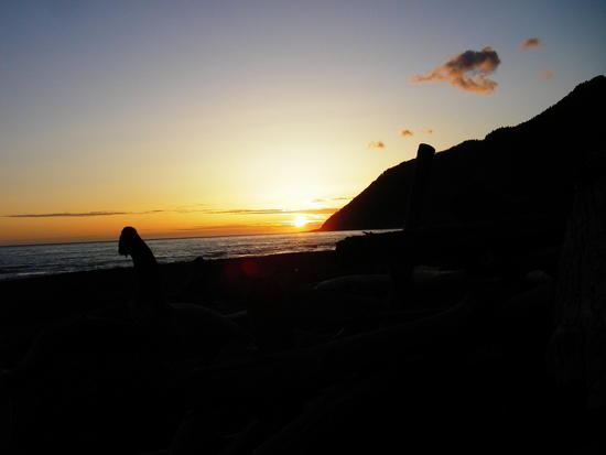 Sunset looking north from Gitchell Creek