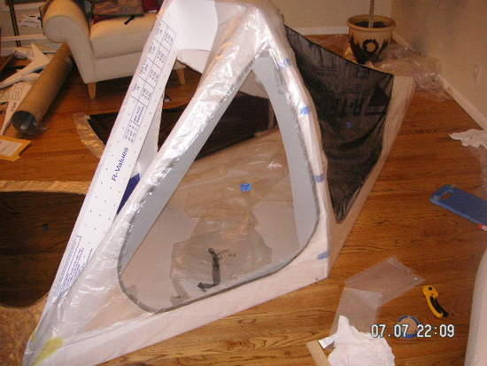 Partially completed side