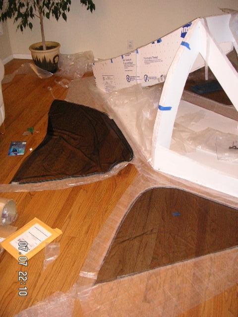 Door side still laying flat