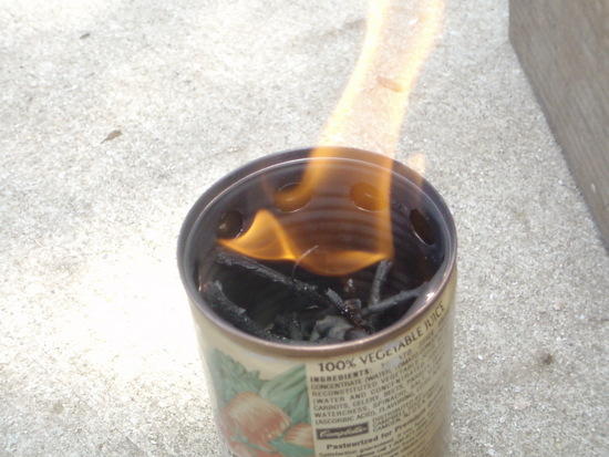 Holds about 15 min of wood
