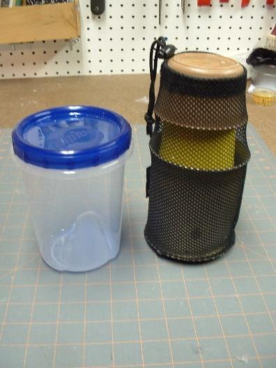 height compared to a ziplock jar
