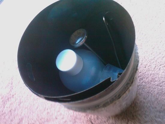 Inside pot