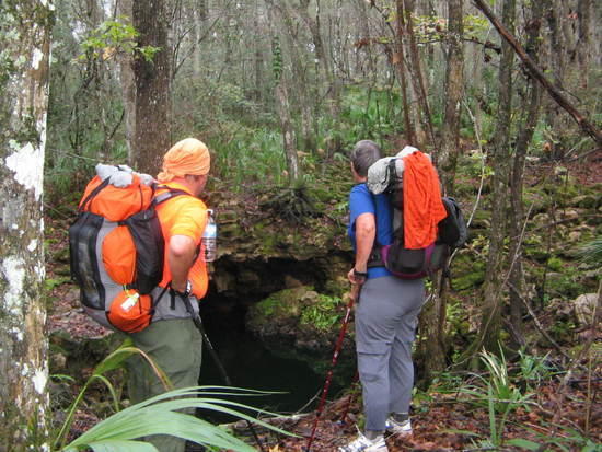 Me and Lori on the Florida Trail along the Aucilla River