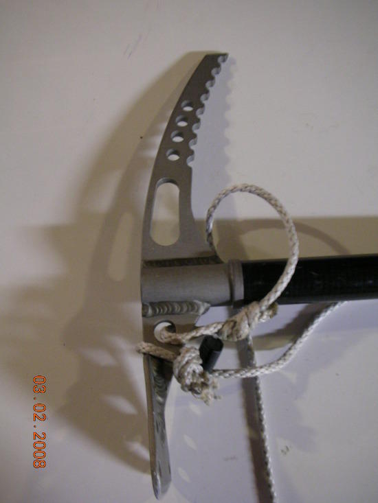 Notice bend in adaze