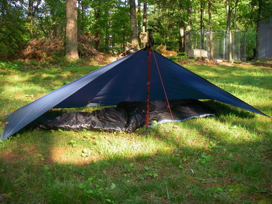 7.8 ounce polyester ripstop solo tarp