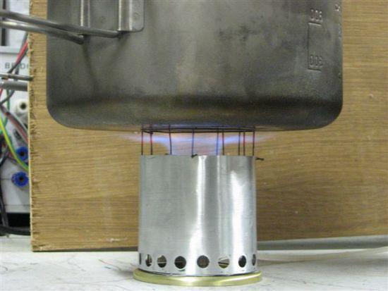 Flame under 1l Ti pot