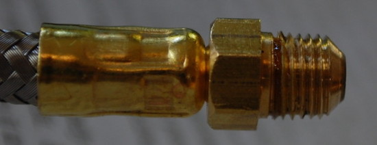 Hose connector.  The seal seems to happen near the tip of the cone.