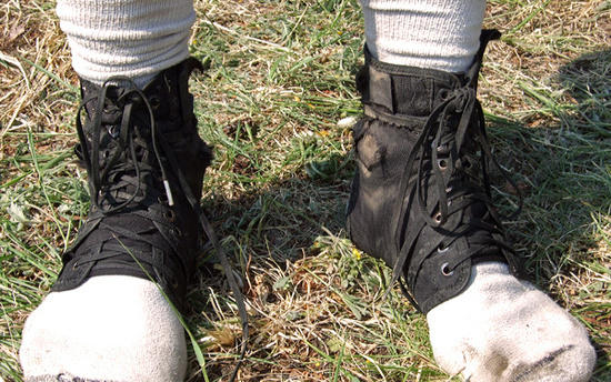 Ankle braces used by adventure racers. We saw these at the Hardrock 100