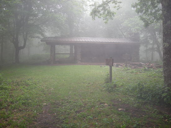 at shelter in smokies