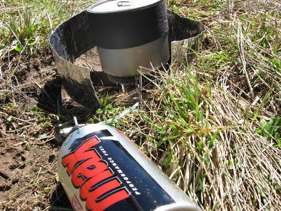 In the field