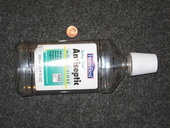 mouth wash bottle