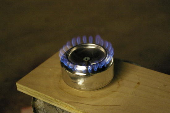 drilled with a pin
