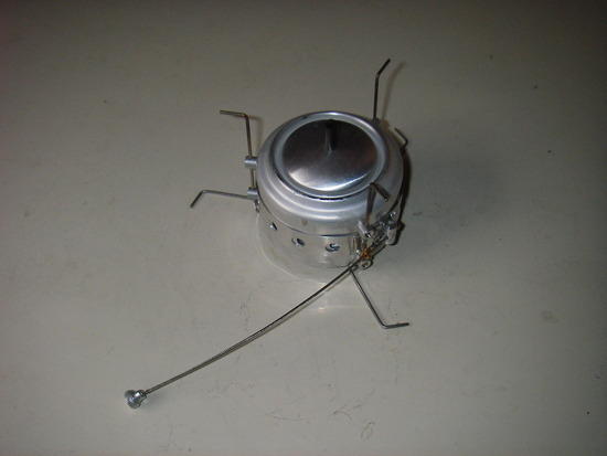 Packfeather stove with snuffer