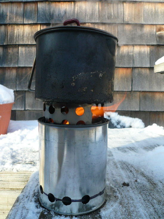 Home made wood stove
