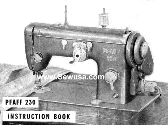 Pfaff 230 - "a flatbed machine"