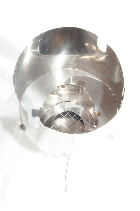 top view showing grate