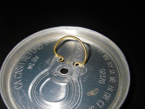 Brass Wire Handle on Pot Lid