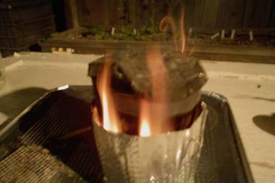 stove in use