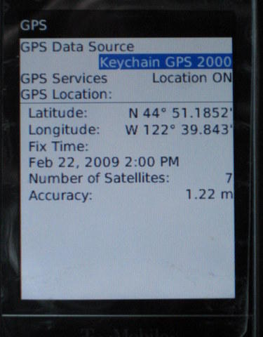 blackberry os gps info