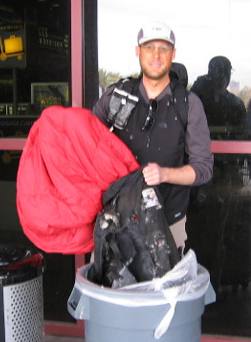 TSA-shredded 1000 denier backpack