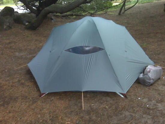 Evolution 2P with tensioners morning with wet fly