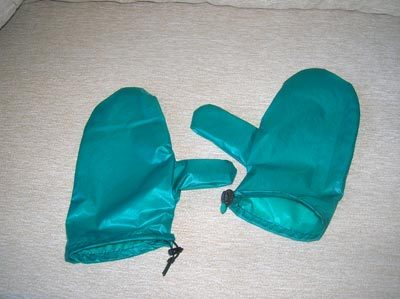 MYOG silnylon shell mittens, rough design