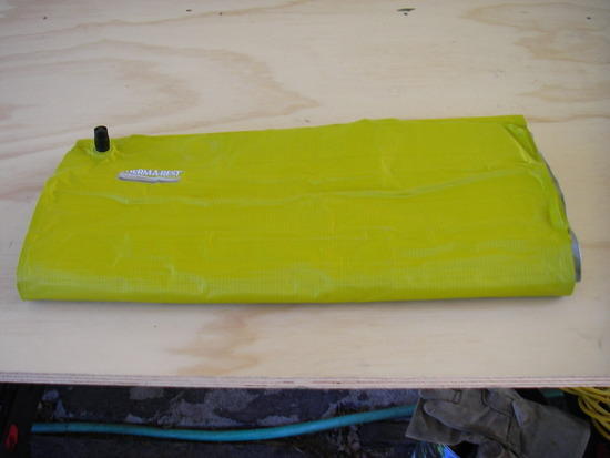 NeoAir folded for packing