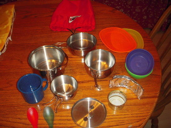 cook set with stove
