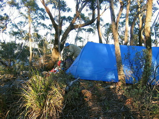 1075S Camp on Mt Jenolan
