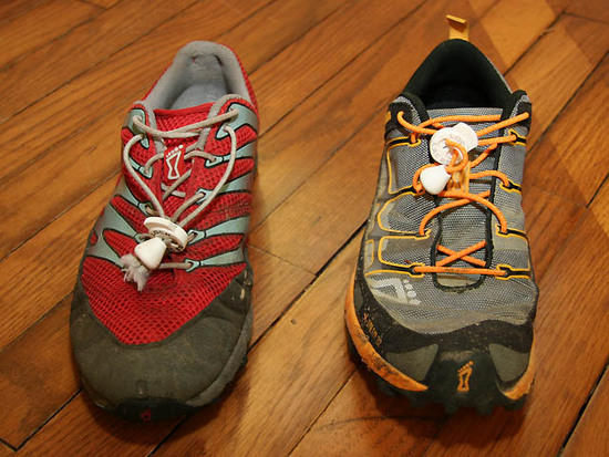 Inov-8 Roclite and Talon front