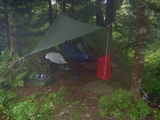 JRB 10x11 tarp setup for a double hang