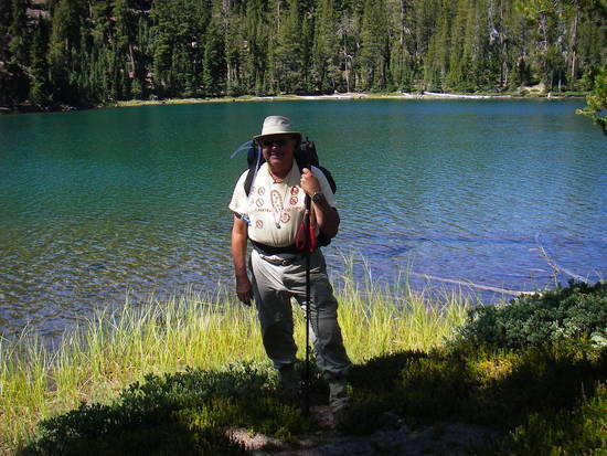 Me at Upper Twin Lake - Lassen National Park