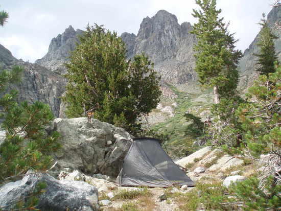 tent at Minaret Lake