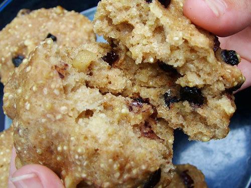 inside of the muffins