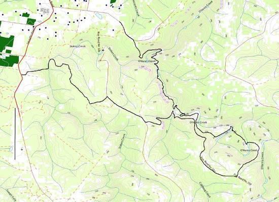 Walk overlay on the Appin 1:25,000 topo map.
