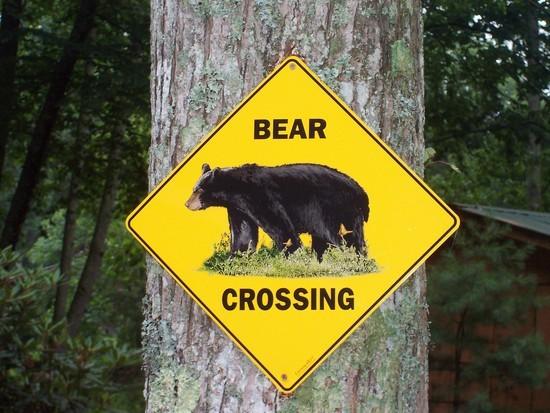 Humorous warning sign at Hemlock Hollow Inn
